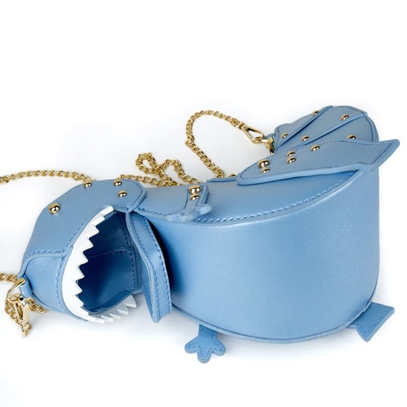 T-Rex Gold Studded Chain Crossbody - Picture 3 of 4